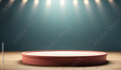 Minimal modern product display podium design