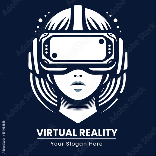 Young man with bold hairstyle and VR glasses, symbolizing dynamic virtual interactions