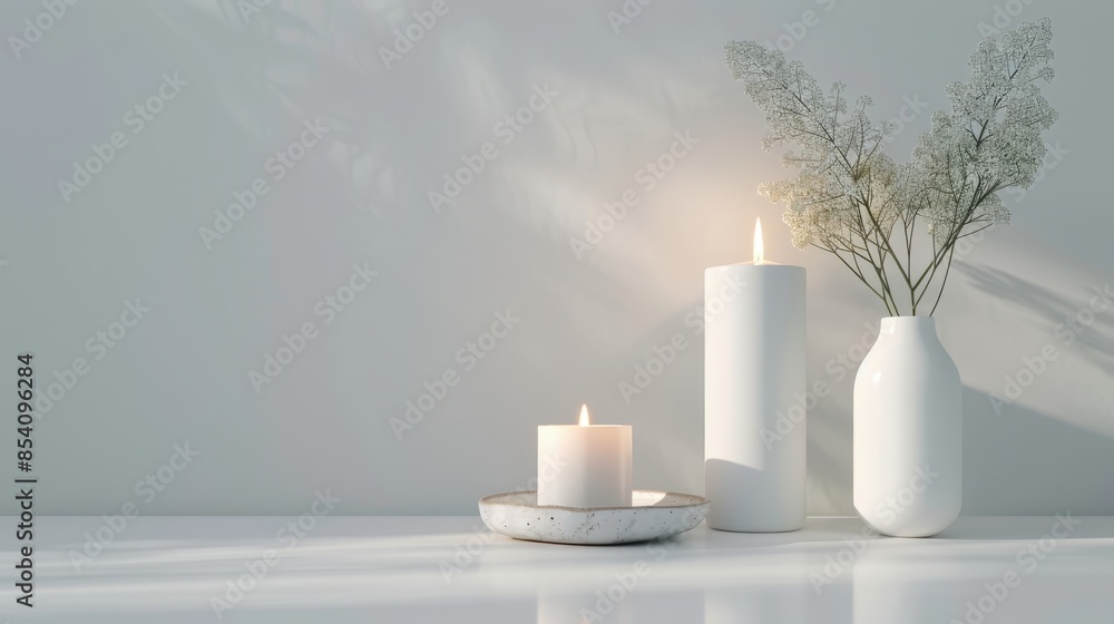 minimalistic white only one candles and candlesticks minimalist style and silver simple silhouette minimalist pose clean white background in clean studio lighting product photography 32k minimalistic white only one candles and candlesticks minimalist style and silver simple silhouette minimalist pose clean white background in clean studio lighting product photography 32k