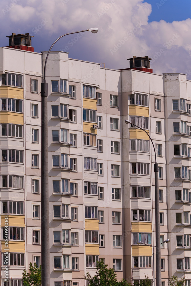 Cityscape, modern buildings on a summer day Cityscape, modern buildings on a summer day