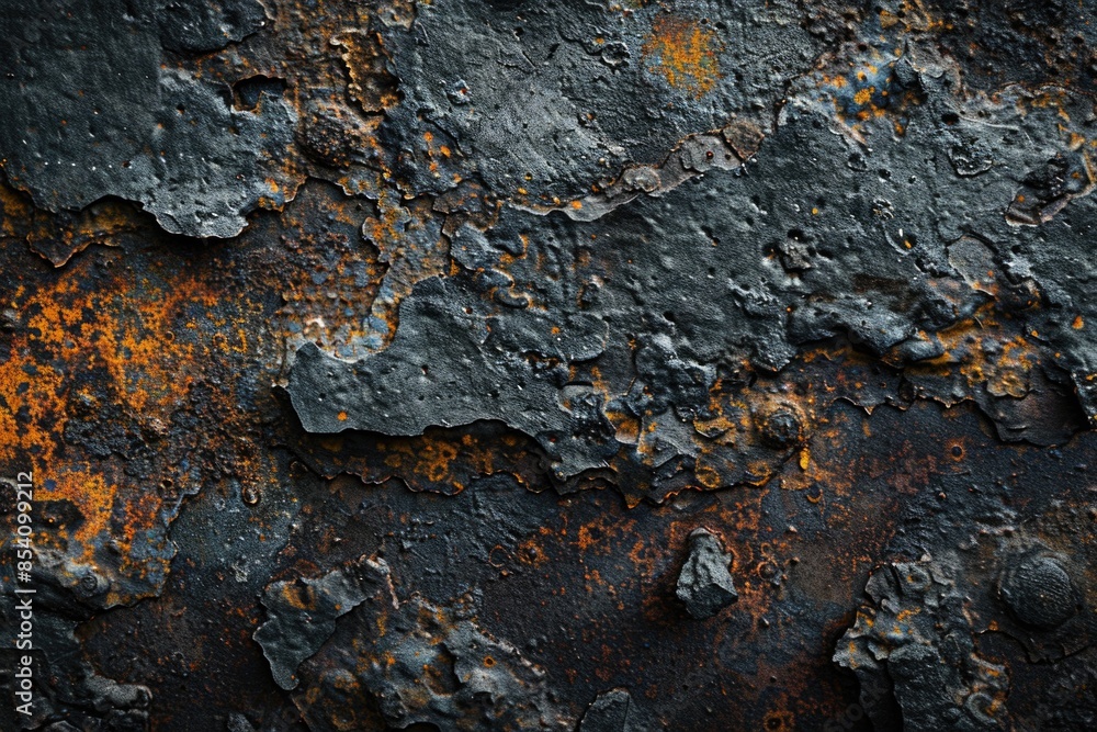 A detailed view of a rusty metal surface with textured patterns and corrosion A detailed view of a rusty metal surface with textured patterns and corrosion