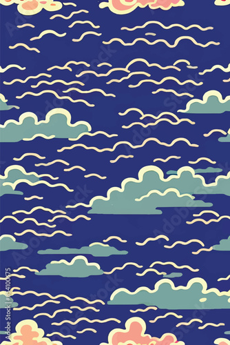 A collection of backgrounds with cloud patterns in a modern style. These vibrant and richly colored designs create unique and eye-catching compositions. Perfect for adding text and creating stylish vi
