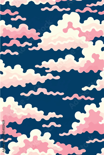 A collection of backgrounds with cloud patterns in a modern style. These vibrant and richly colored designs create unique and eye-catching compositions. Perfect for adding text and creating stylish vi