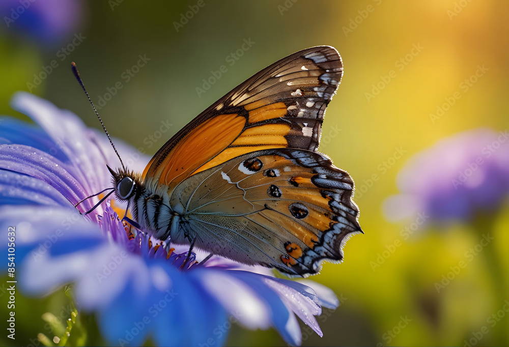 Obraz premium butterfly on flower