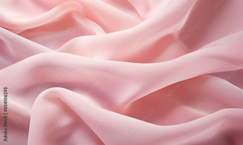 Obraz premium Cloth. Fabric texture background. Chiffon. Lightness. Pink banner. Abstraction.