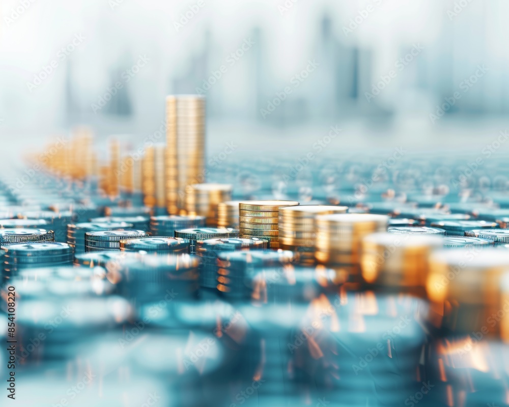 Obraz premium Business Success Graph Generative AI