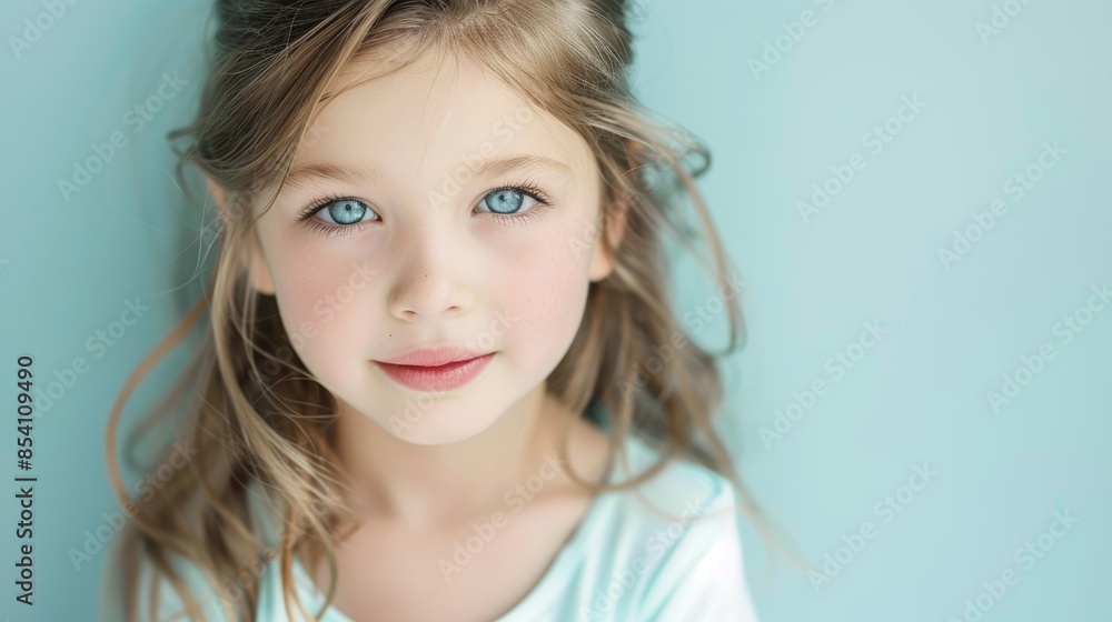 Beauty Portrait of a Happy Young Girl Generative AI Beauty Portrait of a Happy Young Girl Generative AI