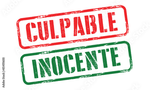 culpable o inocente sello