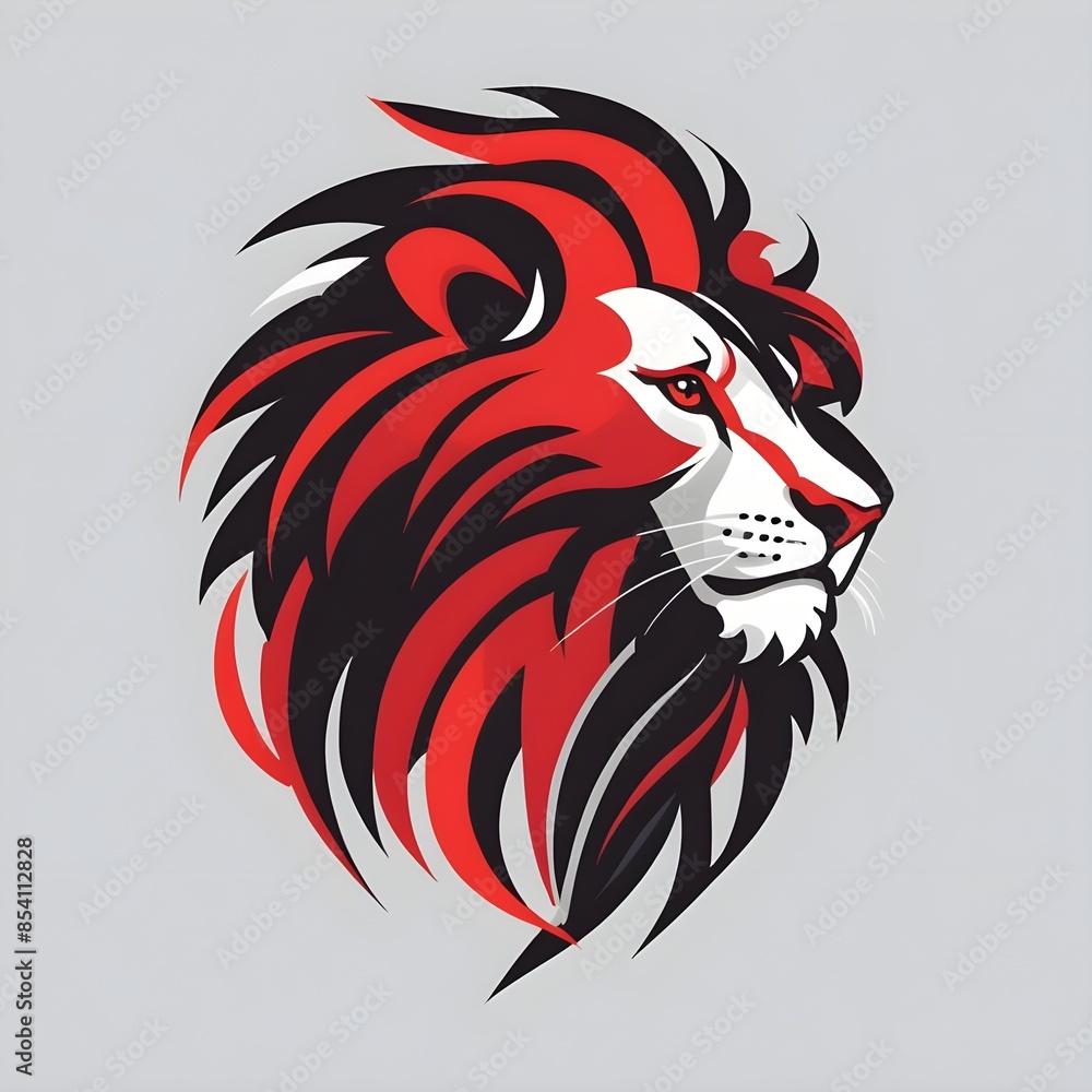 lion head illustration lion head illustration