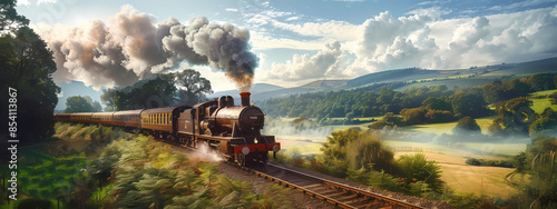 Vintage Steam Train Journey