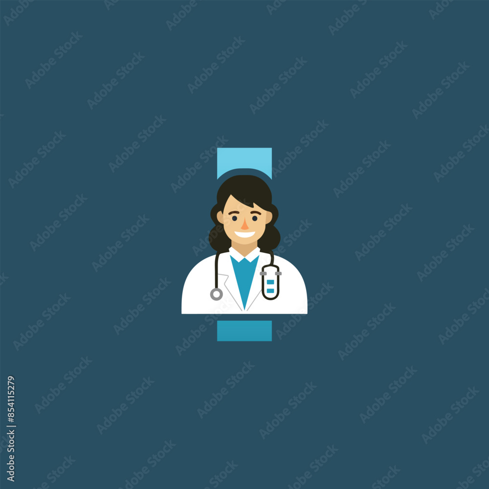 Initial Letter I Doctor icon Logo Design Vector Graphic Emblem Illustration. Initial Letter I Doctor icon Logo Design Vector Graphic Emblem Illustration.