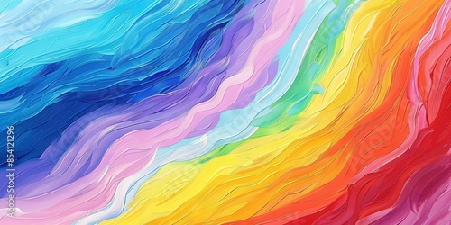 Abstract rainbow flag concept design © Steph