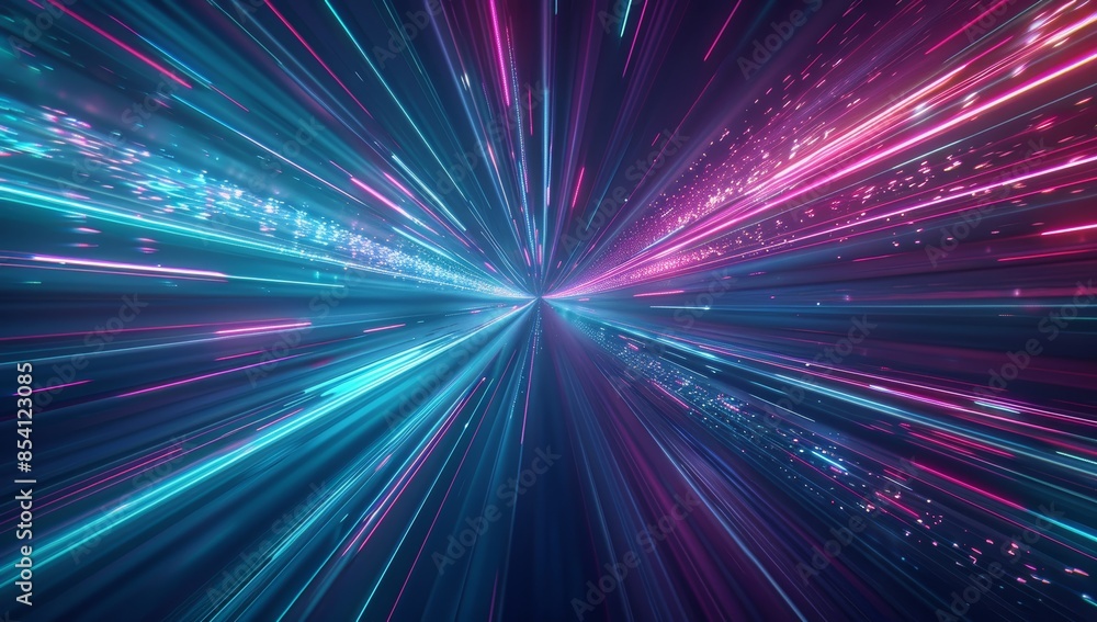 Vibrant Abstract Background with Dynamic Speed Effect Generative AI Vibrant Abstract Background with Dynamic Speed Effect Generative AI