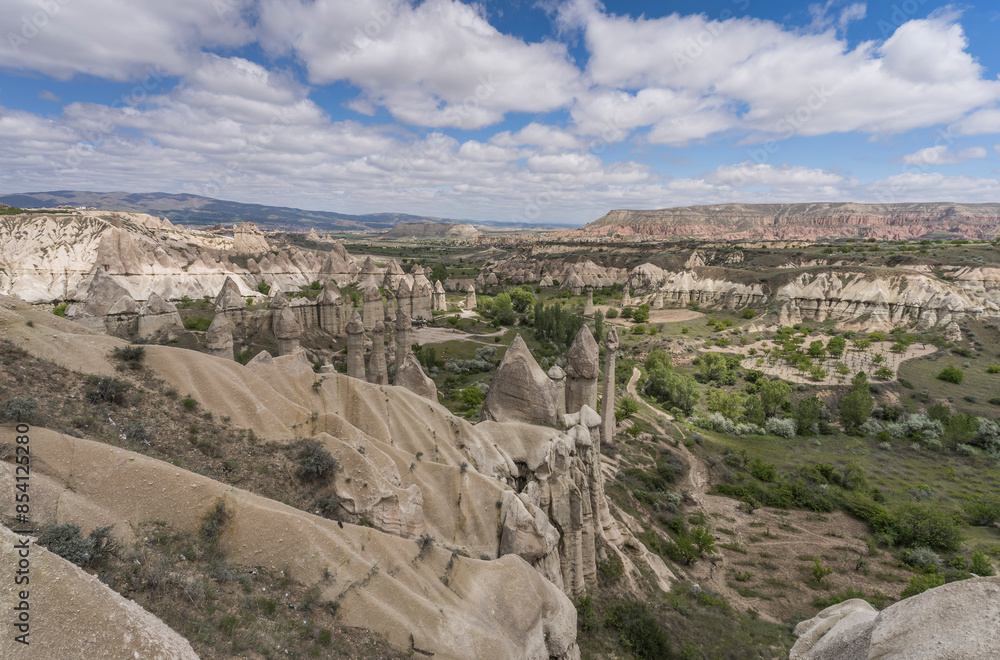 Scenic valley of love in cappadocia. Scenic valley of love in cappadocia.