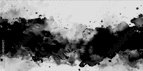 Vector fabric texture. Distressed texture of weaving fabric. Grunge background. Abstract halftone vector illustration. Overlay to create interesting effect and depth.
