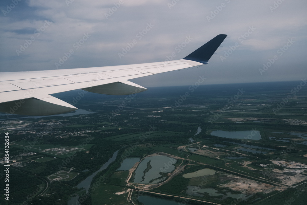 Fototapeta premium view from the plane