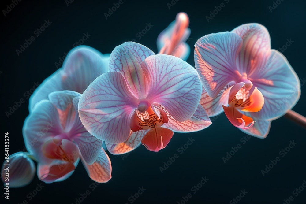 Orchid Blooms in a Dark Atmosphere Orchid Blooms in a Dark Atmosphere