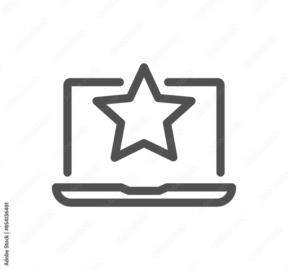 Star related icon outline and linear vector.
Star related icon outline and linear vector.