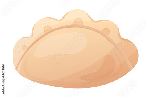 Ukrainian traditional dish dumpling varenyk