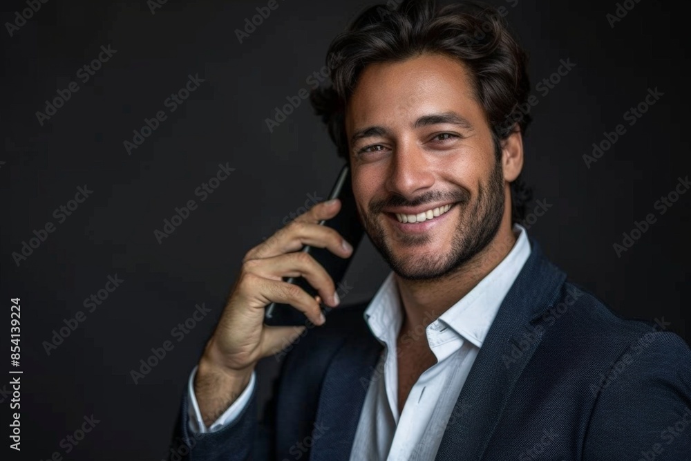 Homme avec téléphone mobile Homme avec téléphone mobile