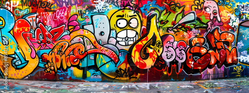 Colorful Urban Graffiti Art