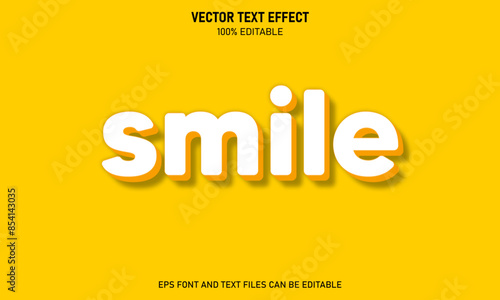 Smile 3d editable text effect