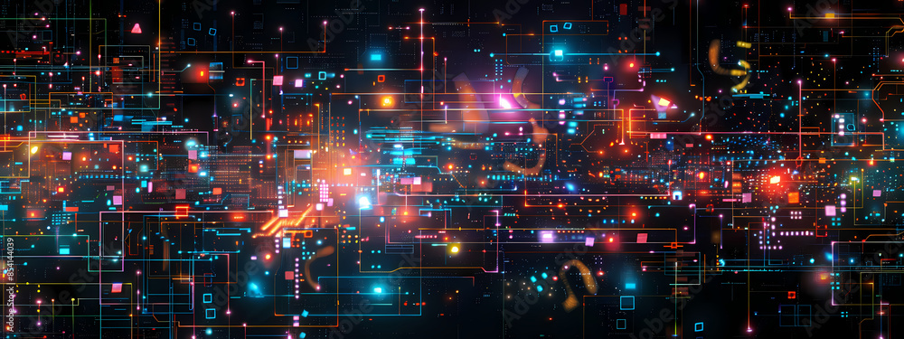 Nano-Circuitry: Abstract Tech Art Nano-Circuitry: Abstract Tech Art