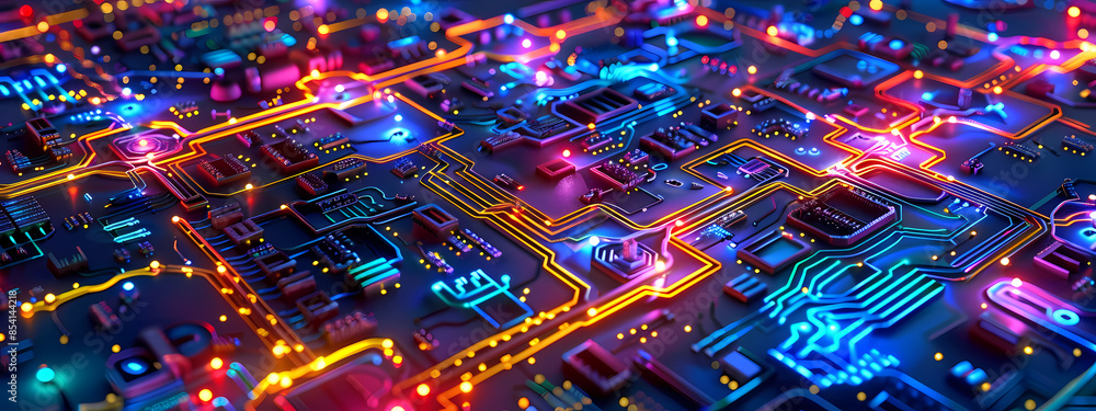 Nano-Circuitry: Abstract Tech Art Nano-Circuitry: Abstract Tech Art