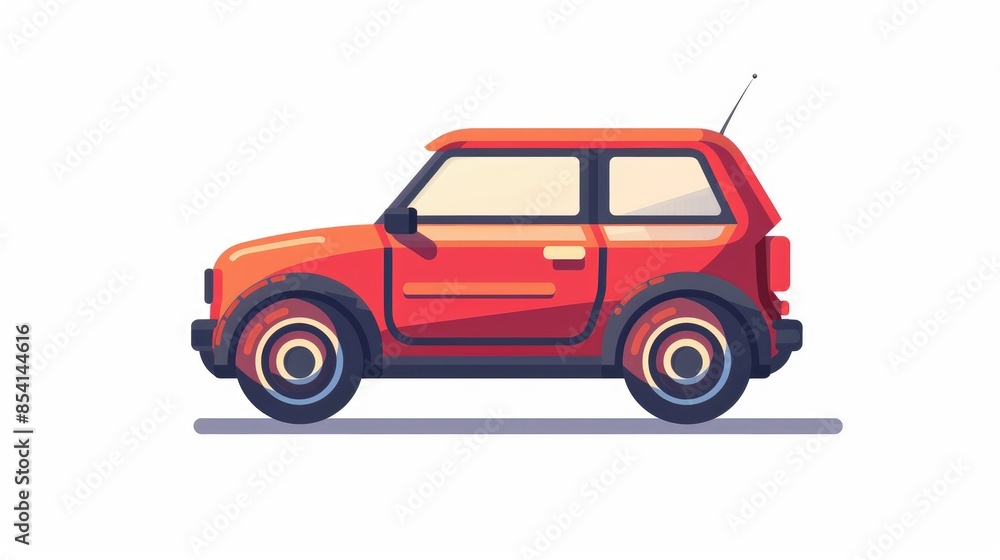 2d illustration of a car icon 2d illustration of a car icon