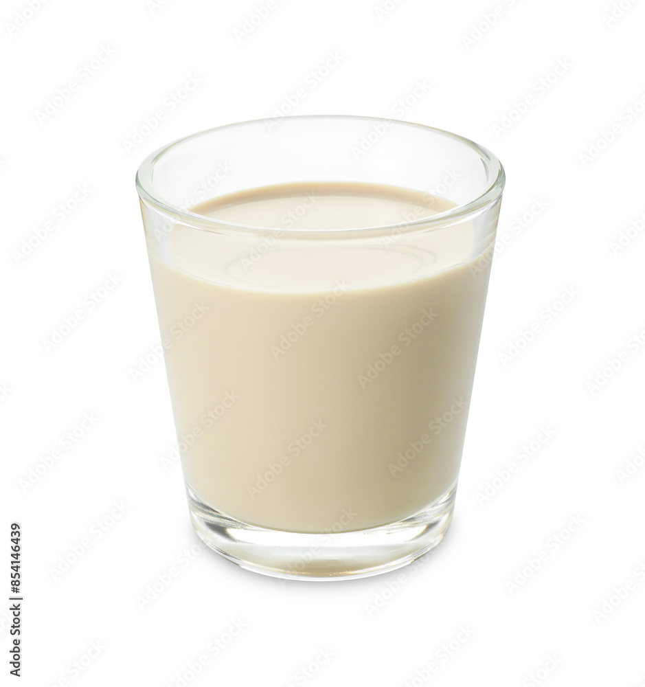 Glass of coffee cream liqueur isolated on white Glass of coffee cream liqueur isolated on white