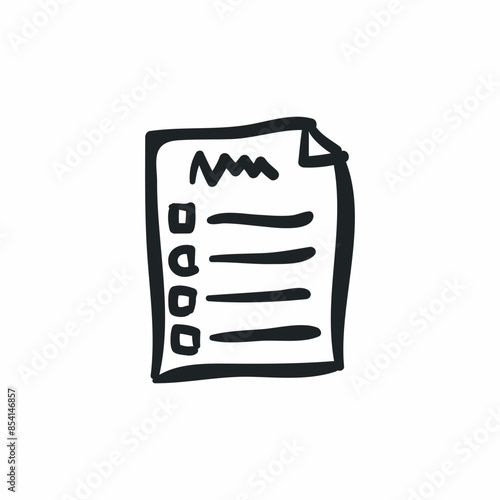 check list mark choice icon
