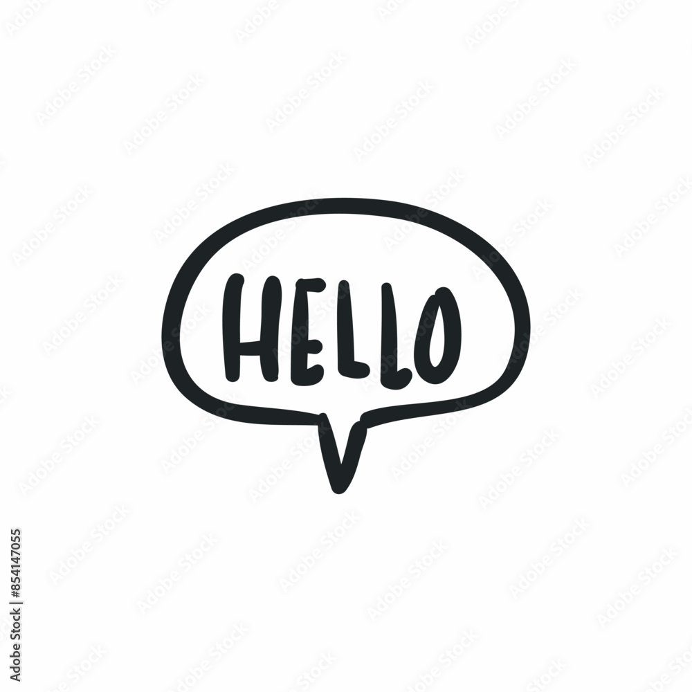 hello speech bubble message icon hello speech bubble message icon