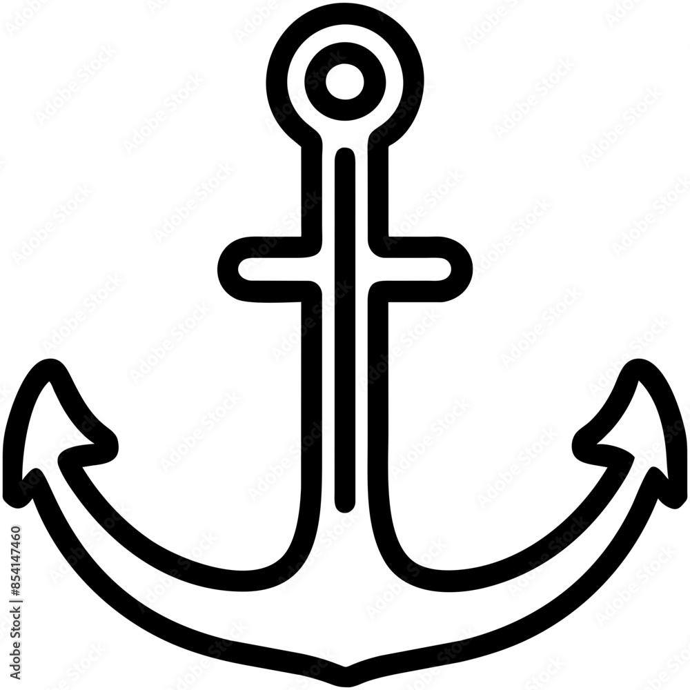 anchor Outline Icon anchor Outline Icon