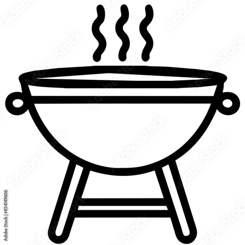 bbq grill Outline Icon
