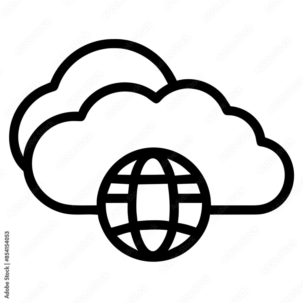 cloud Outline Icon cloud Outline Icon