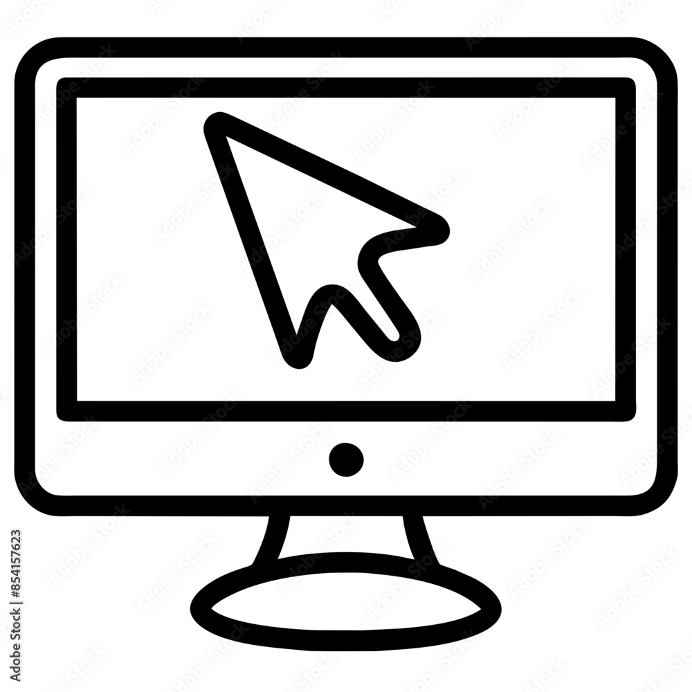 cursor computer Outline Icon cursor computer Outline Icon