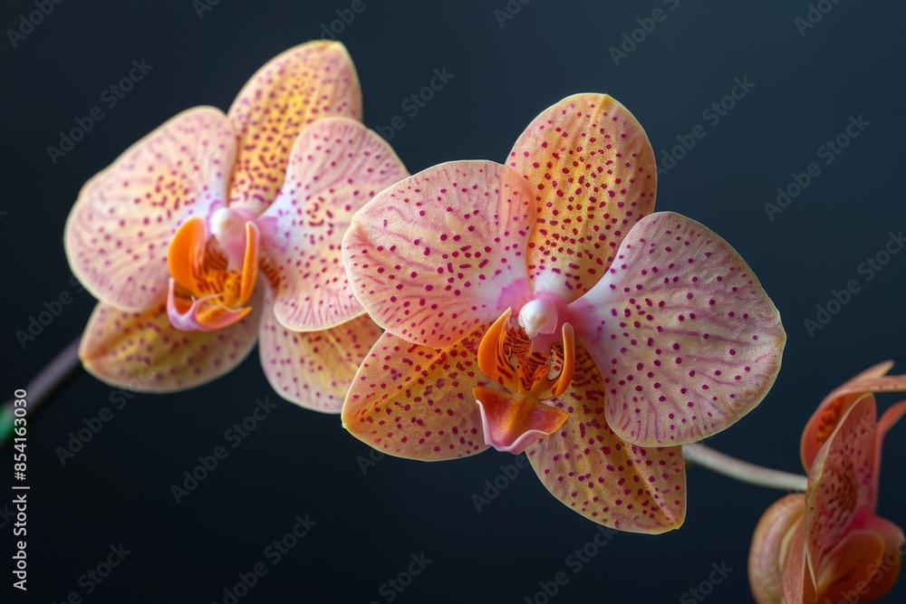 Close-Up of a Pink and Yellow Orchid Close-Up of a Pink and Yellow Orchid