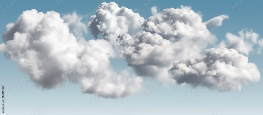 White Puffy Clouds Against a Blue Sky White Puffy Clouds Against a Blue Sky