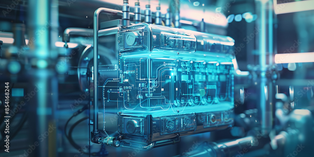 Innovators in hydrogen fuel cell technology, developing efficient fuel cells to produce clean, zero-emission energy. Sustainable hydrogen energy concept Innovators in hydrogen fuel cell technology, developing efficient fuel cells to produce clean, zero-emission energy. Sustainable hydrogen energy concept
