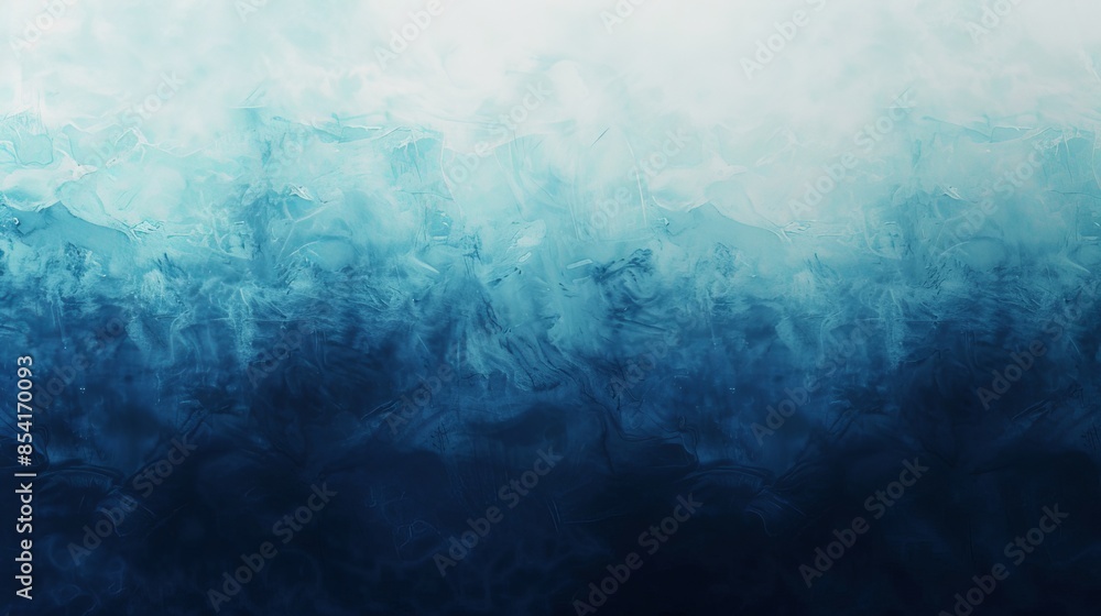 Obraz premium Tranquil Blue Gradient Seamless Blend of Calmness and Serenity for Modern Design Projects HighDefinition Minimalist Stock Image with Subtle Grainy Texture
