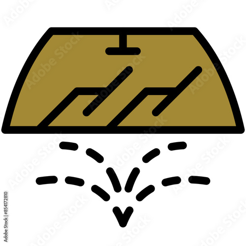 wipers filled line icon
