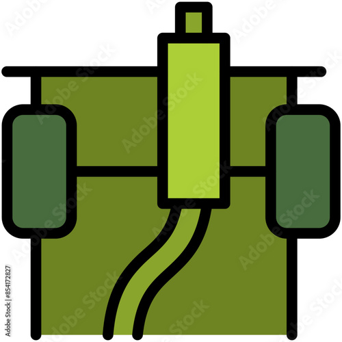 exhaust filled line icon