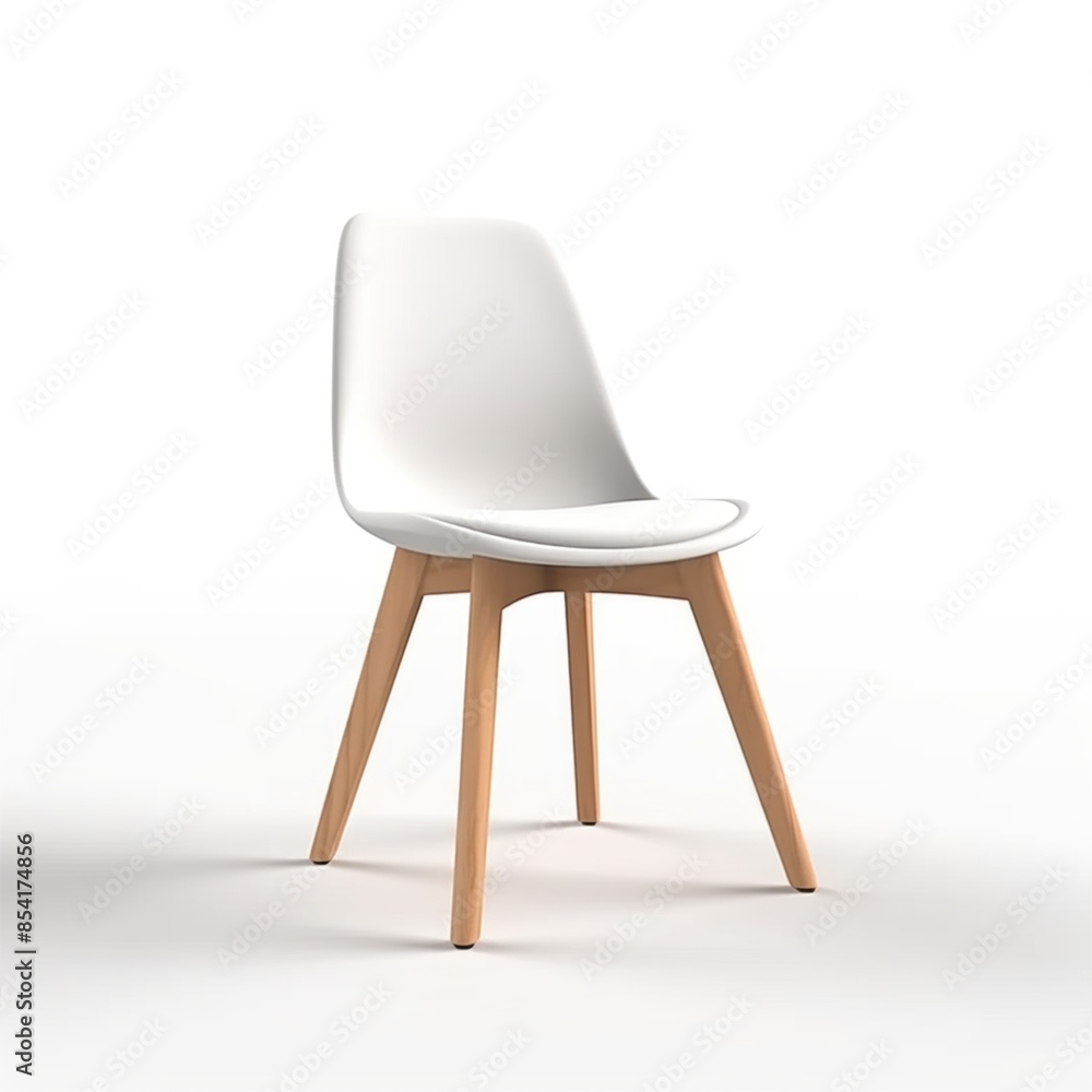 Modern minimalistic chair isolated on white background. Furniture concept. Modern minimalistic chair isolated on white background. Furniture concept.