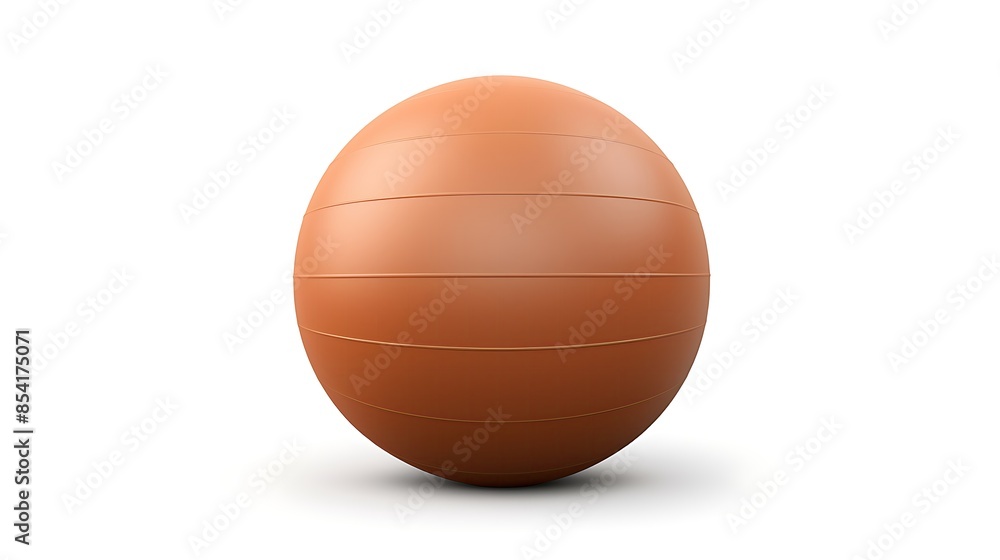 This high-quality 3D rendering of a brown fitness ball is perfect for illustrating your next article on exercise or health. This high-quality 3D rendering of a brown fitness ball is perfect for illustrating your next article on exercise or health.
