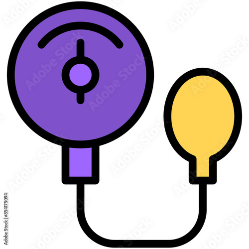 sphygmomanometer filled line icon