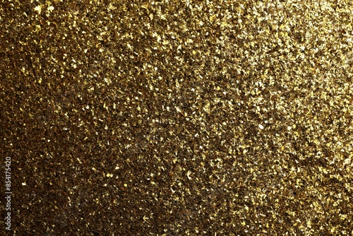 Beautiful shiny brass glitter as background, closeup © New Africa