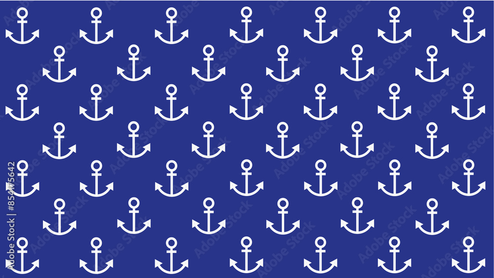 Nautical theme on blue background - designer digital paper Nautical theme on blue background - designer digital paper