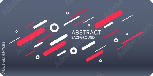 Background with abstract shapes. A template for design and creativity. The composition of the figures. The illustration is in a modern style, simple and concise design.