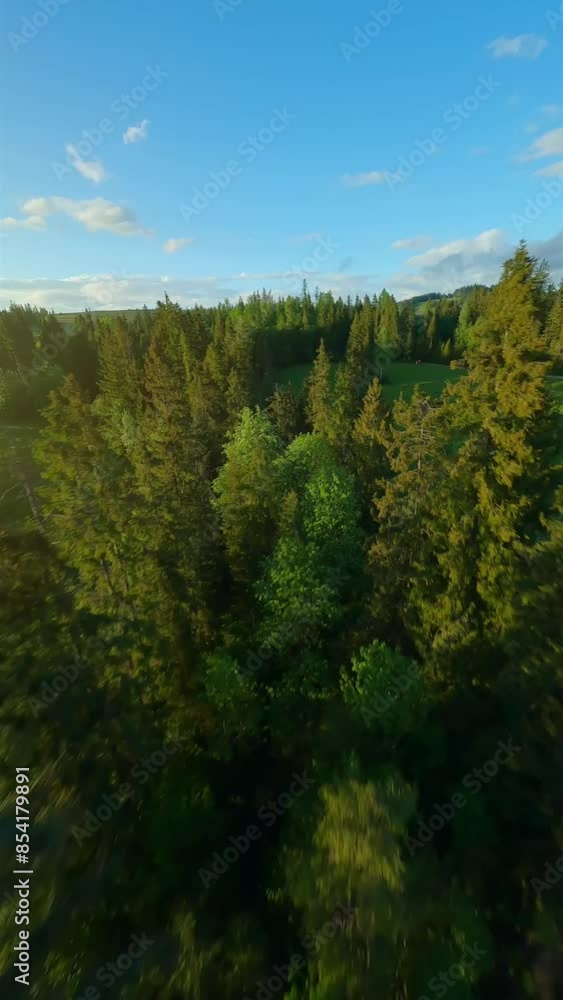The breathtaking aerial view of beautiful Tantra mountains and landscape around The breathtaking aerial view of beautiful Tantra mountains and landscape around