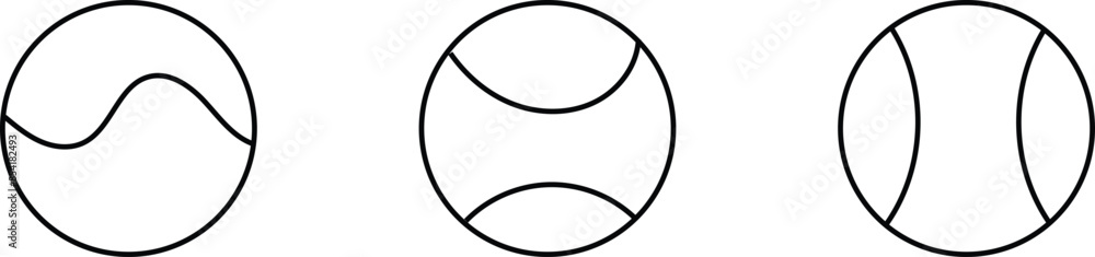 Set tennis ball icon. Set with tennis balls vector icons. Tennis balls black and yellow collection. Sport game. Tennis ball. Sport concept. Sports, fitness, activity. Vector illustration Set tennis ball icon. Set with tennis balls vector icons. Tennis balls black and yellow collection. Sport game. Tennis ball. Sport concept. Sports, fitness, activity. Vector illustration